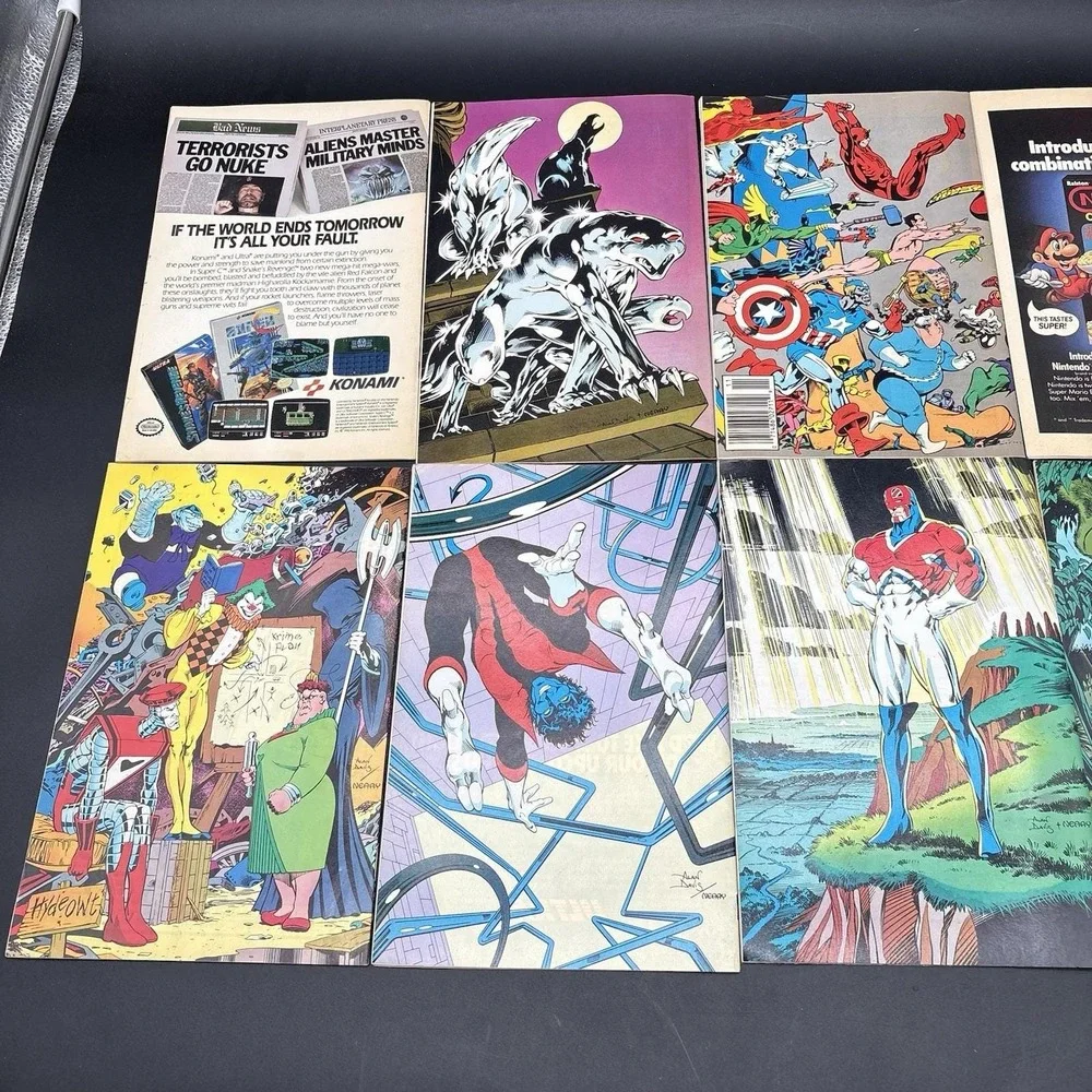 Lot of 8 Excalibur Comics Marvel 1980s 1990s Cross-Time Caper‎